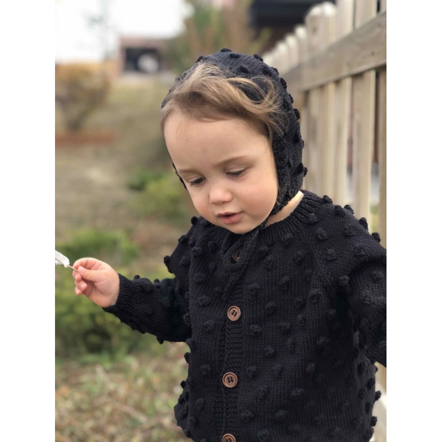 Popcorn Cardigan - Black Popcorn Cardigan - Black