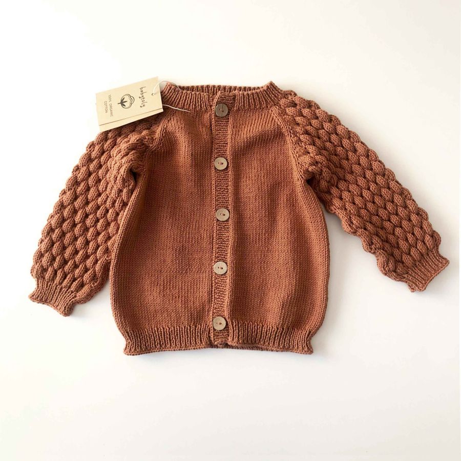 Terracotta cardigan on sale