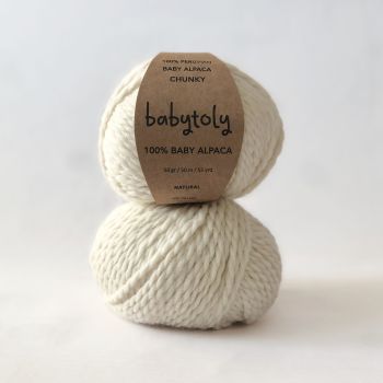 100% Baby Alpaca Yarn - NATURAL