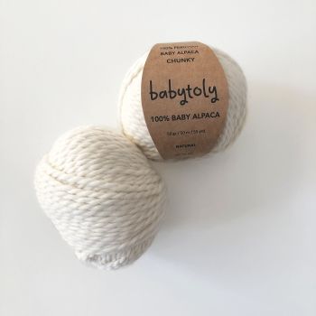 100% Baby Alpaca Yarn - NATURAL