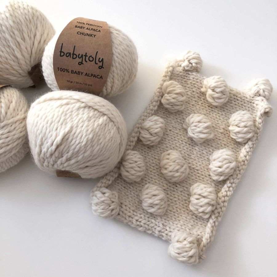 100% Baby Alpaca Yarn - NATURAL