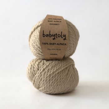 100% Baby Alpaca Yarn - OATMEAL