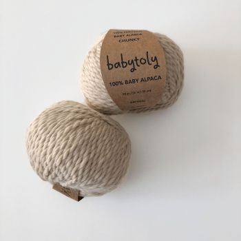 100% Baby Alpaca Yarn - OATMEAL