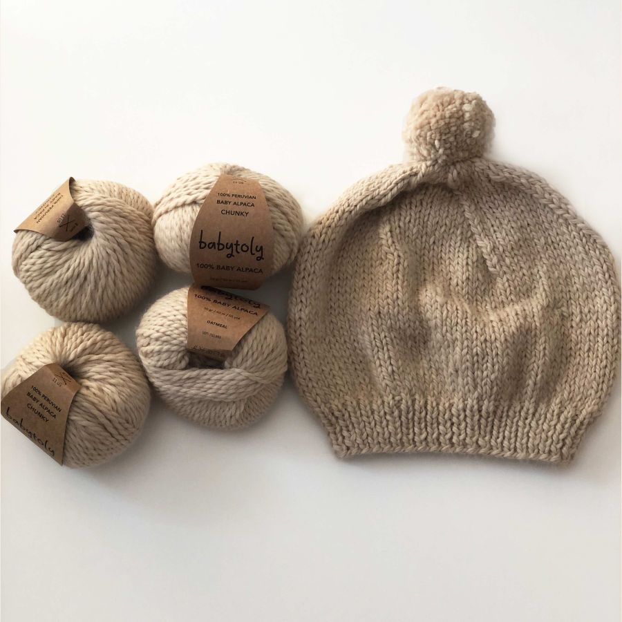 100% Baby Alpaca Yarn - NATURAL