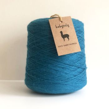 100% Baby Alpaca Yarn - Petrol Blue