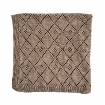 Knitted Baby Blanket - Birch