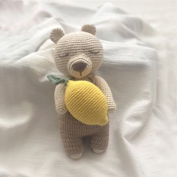Teddy Bear w/ Lemon 9.8" - 26 cm