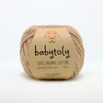 Organic Cotton Yarn - GOLDEN BROWN, 490