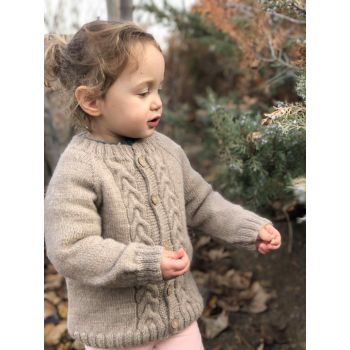 Baby Alpaca Blume Cardigan - 100% Baby Alpaca