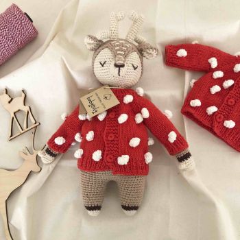 ' Deer Sleep Friend + Popcorn Cardigan *Christmas Set