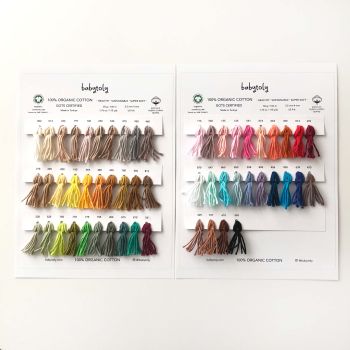 Babytoly Organic Cotton Yarn Sample Color Card