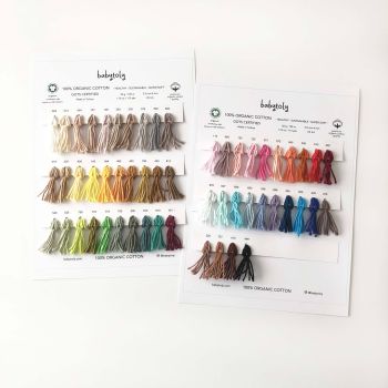 Babytoly Organic Cotton Yarn Sample Color Card