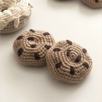 Crochet Toy Cookies - 2.5 in - 6.5 cm diameter