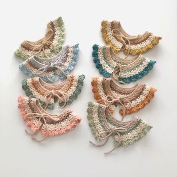 Crochet Collars * seaweed, golden brown, mint, select colors