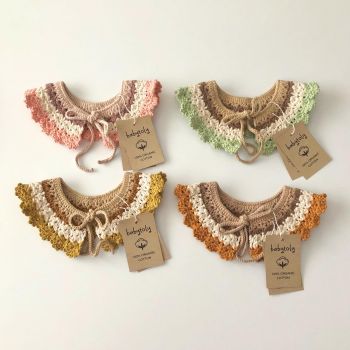 Crochet Collars * seaweed, golden brown, mint, select colors