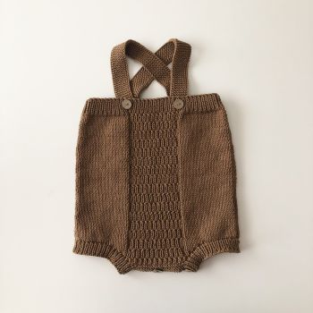 Cross Romper - camel