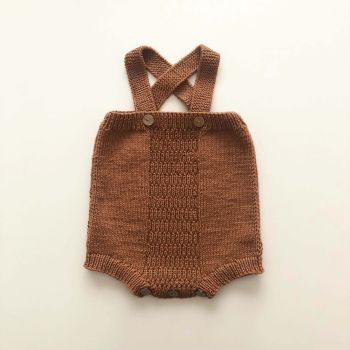 Cross Romper - terracotta