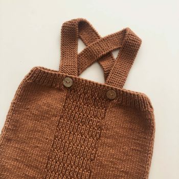 Cross Romper - terracotta