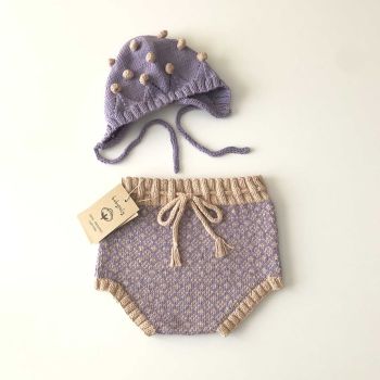 Folk Bloomers - Blossom Popcorn - ecru-lavender set