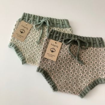 Folk Bloomers -mint-sage