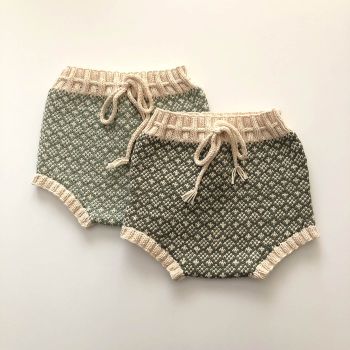 Folk Bloomers - sage-taupe-mint