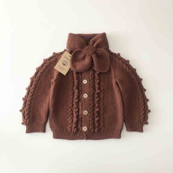 Hazel Cardigan - chocolate