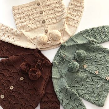 Helena Cardigan - mint, chocolate, natural / various colors