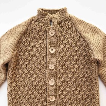 Honeycomb Cardigan - honey, mint, natural, golden brown