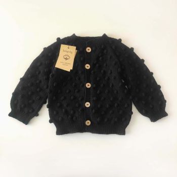 Popcorn Cardigan - Black