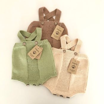 Cross Romper - pistachio, natural, birch * select colors.