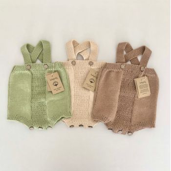 Cross Romper - pistachio, natural, birch * select colors.