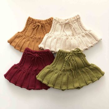 Ivy Skirt - deep red, natural, olive, golden brown