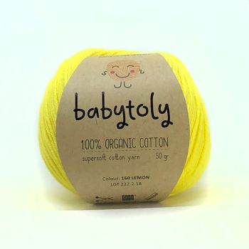 Organic Cotton Yarn - LEMON, 160