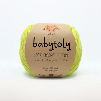 Organic Cotton Yarn - LIME, 750