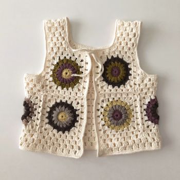 Marla Crochet Patchwork Vest * design 1