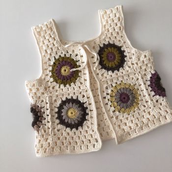 Marla Crochet Patchwork Vest * design 1