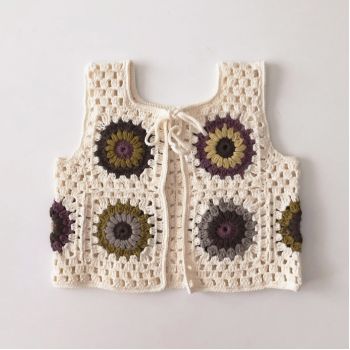 Marla Crochet Patchwork Vest * design 2