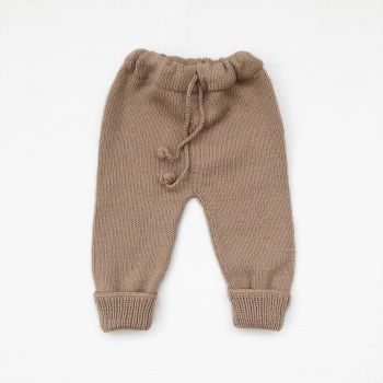 Knitted Pants - birch, clay, mink