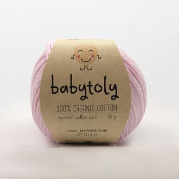 Organic Cotton Yarn - PASTEL PINK, 116