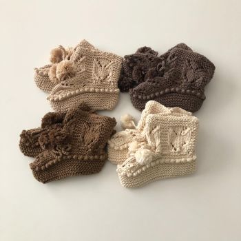 Pompom Booties - choose colors