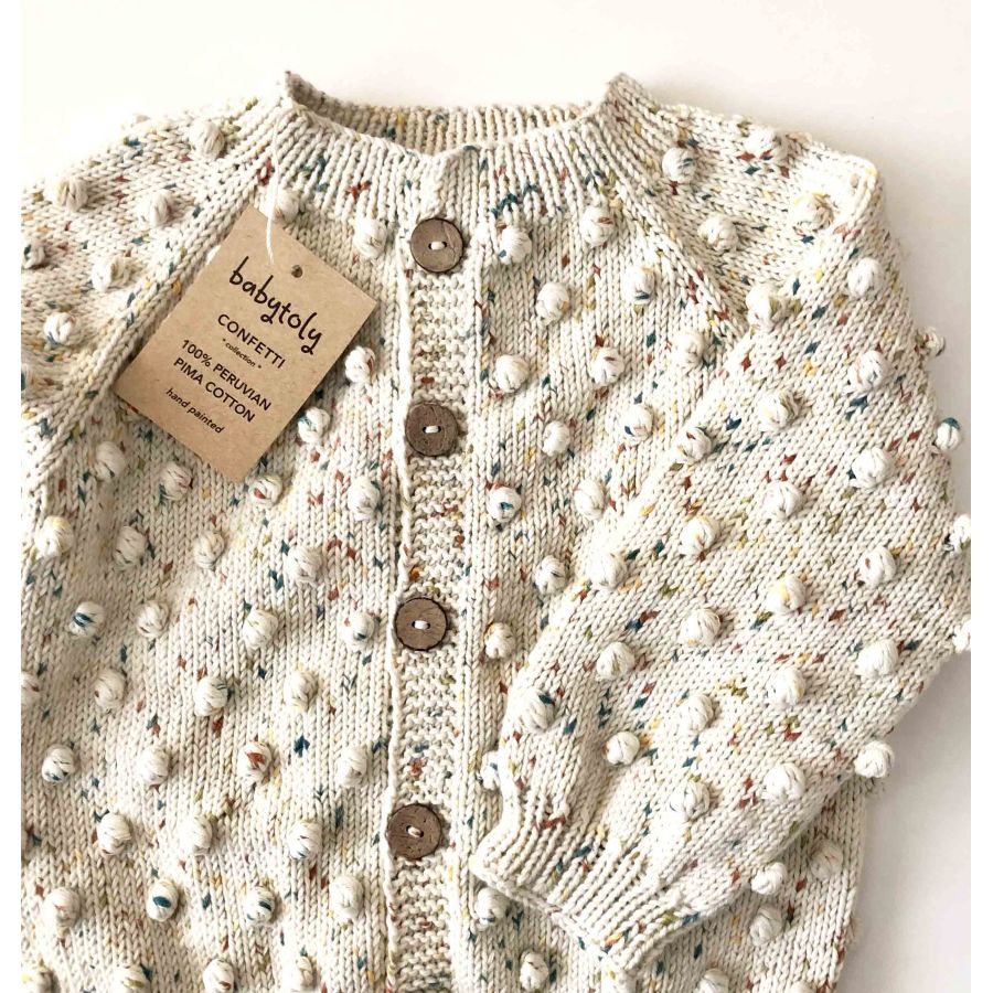 Popcorn Cardigan - * exclusive confetti collection