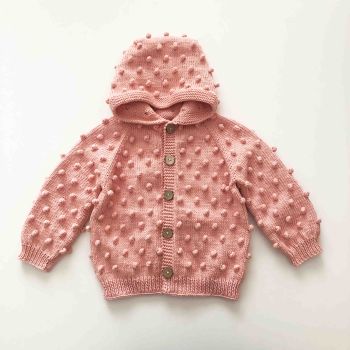 Popcorn Jacket , Hoodie - Salmon pink