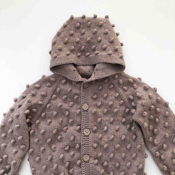 Popcorn Jacket , Hoodie - taupe