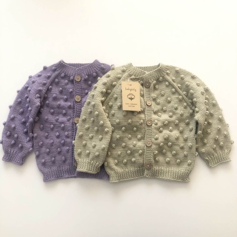 Popcorn Cardigan - *new, select colors, biscuit, petrol, canary 