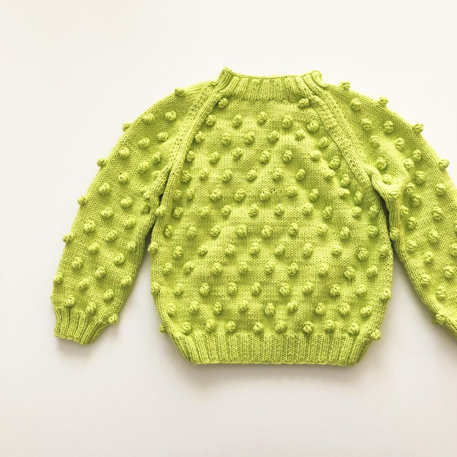 Green hotsell popcorn sweater