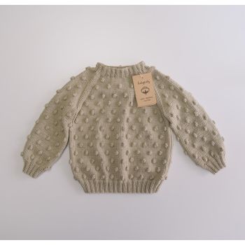 Popcorn Sweater - seaweed