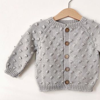 Popcorn Cardigan - Silver