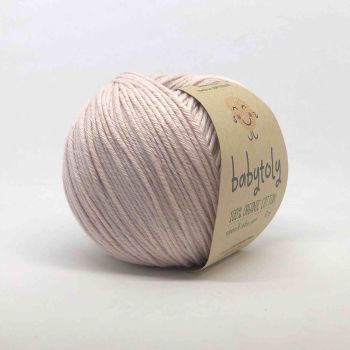 Organic Cotton Yarn - POWDER PINK, 120