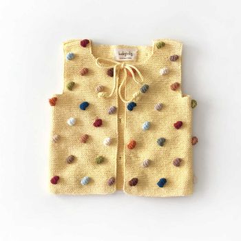 ' Rainbow Popcorn Vest - canary, sky