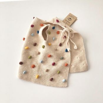 ' Rainbow Popcorn Vest - natural